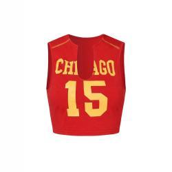 Hollow Red Personalized Digital Printing Sleeveless Sports Vest