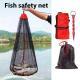 Portable Wild Fishing Drawstring Grain Wheat Fishnet Bag Encryption Mesh Oxford Cloth Edge Sealing Fish Protection Mini Fishnet Bag
