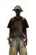 Athletic-style Spliced Short-sleeve T-shirt