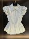 Womens Slim-fit Short Striped Short-sleeve Top