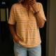 Loose-fitting Casual Button-front Top With A Half-open Collar Womens