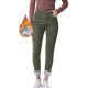 Dark Green Washed High Waist Slim Fit Skinny Denim Trousers