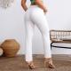 Plus Size White Cropped Straight Jeans