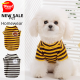 Dog Clothes, Autumn And Winter Striped Animal Base Shirts, Teddy Bichon Frise, Small And Medium-sized Dog, Cat Two-legged Pet Clothes