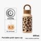 Leopard-print Insulated Mug Large-capacity Straw Water Bottle