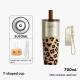 Leopard-print Insulated Mug Large-capacity Straw Water Bottle