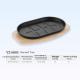 Cast Iron Griddle Generous Size Teppanyaki Oblong Steak Frying Pan Oval Cast Iron Teppanyaki Plate