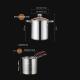 Stainless Steel Deep Fryer For Home Use, Small Skewer Fryer With Strainer