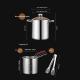 Stainless Steel Deep Fryer For Home Use, Small Skewer Fryer With Strainer