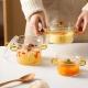 Household Borosilicate Glass Stew Pot With Measurement Scale