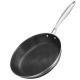 Cross-border 304 Stainless Steel Egg Fryer Stir-Fry Wok Pancake-Specific Non-Stick Pan