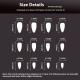 Acrylic Fake Nails Artificial Rhinestone Paste Gloss Short