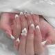 Acrylic Fake Nails Artificial Rhinestone Paste Gloss Short