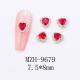 Glass New Year Nail Ornament Red Bow Accessories