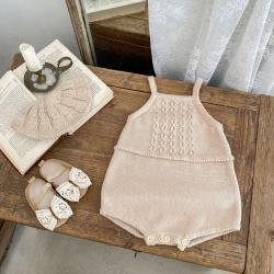 Childrens Sling Twist Knitted Jumpsuit