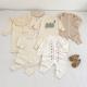 Baby Girl Round Neck Ruffled Stitching Long Climbing Fashionable Stylish Solid Color Jumpsuit