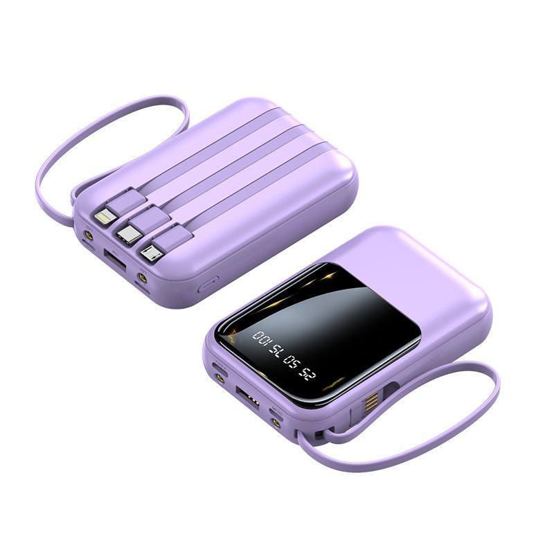 Small Super Fast Charge With Cable Power Bank