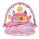 Baby Piano Play Mat, Kick And Play Musical Activity Gym, Baby Crawling Mat, Tummy Time Mat For 0-12 Months Infants, 4 Colorful Hanging Toys And Sun Flower Mirror