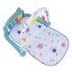 Baby Play Mat With Piano Keyboard & Deatchable Hanging Toys, Kick And Play Musical Activity Gym, Tummy Time Crawling Mat For Infants 0-12 Months, 4 Colorful Hanging Toys And Sun Flower Mirror
