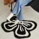 Thickened Cold-proof Floor Mats In Bow-shaped And Irregularly Shaped Imitation Cashmere Carpets