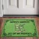 Frog Rocking Chair Funny Personalized Non-Slip Flannel Floor Mat