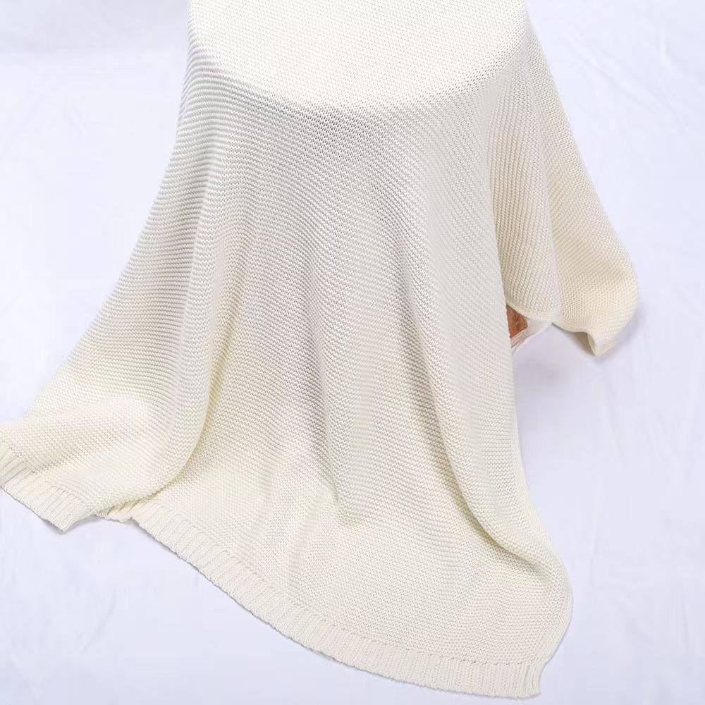 Embroidered Name Baby Knitted Cotton Nap Personality Sofa Blanket