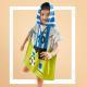 Childrens Absorbent Beach Towel Dinosaur Bathrobe