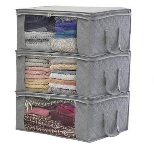Quilt storage bag-gray-1 piece - Option1