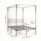 Canopy Bed Frame Only Bed Frame