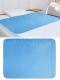 Blue Incontinence Washable Bed Pads Protection Sheets - Reusable High Absorbency