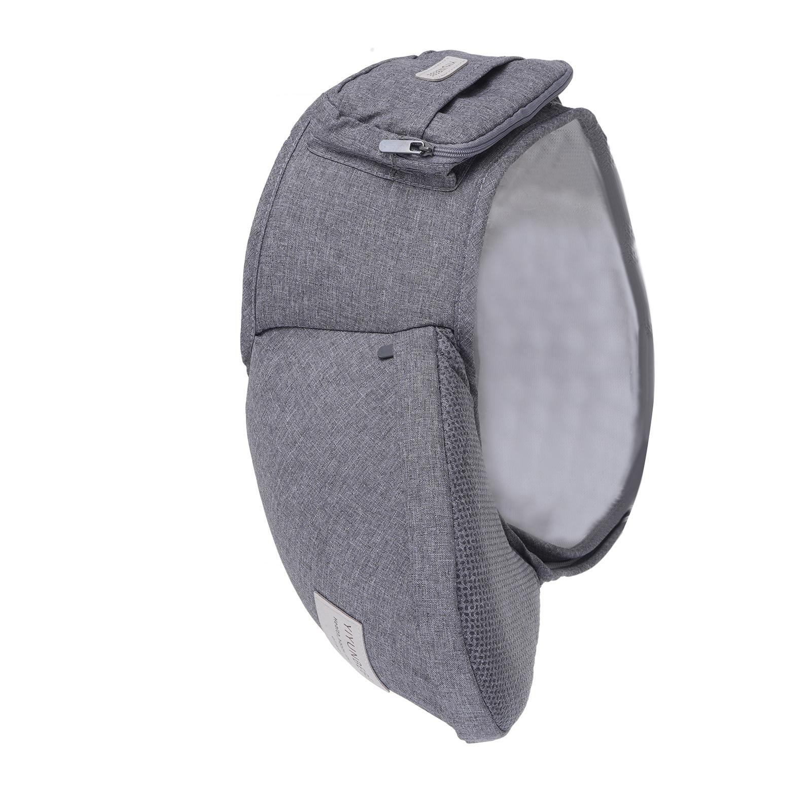 Ergonomic Hip Seat Baby Carrier, Ergonomic Baby Hip Seat, Adjustable Waist Belt, Zipper Pocket For Essentials, For 0-36 Months Newborn & Toddler, 7-41lbs Gray