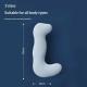 Removable And Washable Long Body Pillow For Side Sleepers