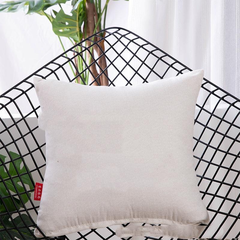Simple Throw Pillow Cover Made Of Cotton And Linen Fabric