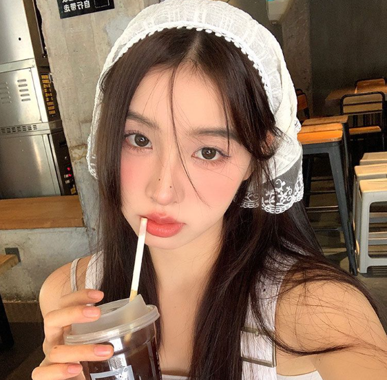 Lace headscarf-white-1 - Option1