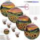 New Embroidery DIY Landscape Handmade Fabric Craft Material Kit