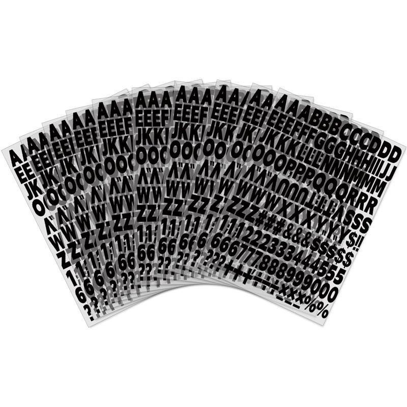 1680pcs Iron On Heat Transfer Letters And Numbers Alphabets Fabric Vinyl Letter DIY For Sport Jerseys T Shirts Clothes Slogan Printing Crafts Decoration
