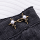 Pearl cross star waist buckle-copper-alloy-1 pair - Option1