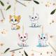 DIY Diamond Painting Keychain - Animal Pattern, DIY Decor, Diamond Painting Kit Craft Supplies, Handmade Mosaic Painting Keychain DIY Set For Beginners, Creative Handcrafted Gift Kit