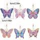 DIY Diamond Painting Keychain - Butterfly Pattern, DIY Decoration, Diamond Kit Craft Supplies, Handmade Mosaic Painting Keychain DIY Set Suitable For Beginners, Creative Handmade Craft Gift Set