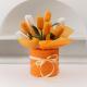 Handmade Yarn-Knitted Tulip Hug Bucket