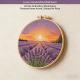 Lavender Field Embroidery Kit