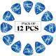 5 Core Guitar Picks 12 Piece Celluloid Light Medium Heavy Extra Heavy For Acoustic Electric Guitars