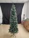 7.5 Feet Pre-decorated Pencil-shaped Christmas Tree - Foldable For Easy Storage - Elegant And Modern Style Artificial Christmas Tree