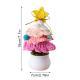 Knitted Mini Xmas Tree Simulation Crochet Xmas Tree Bonsai Ornament For Mall Store Home Decor Pink