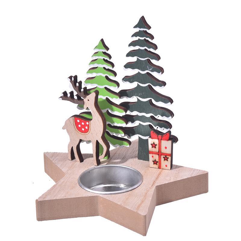 Christmas candlestick-Elk Style-1 pack - Option1