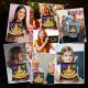 Light Music  Up Card Gift Cake Happy Birthday Card With Envelope