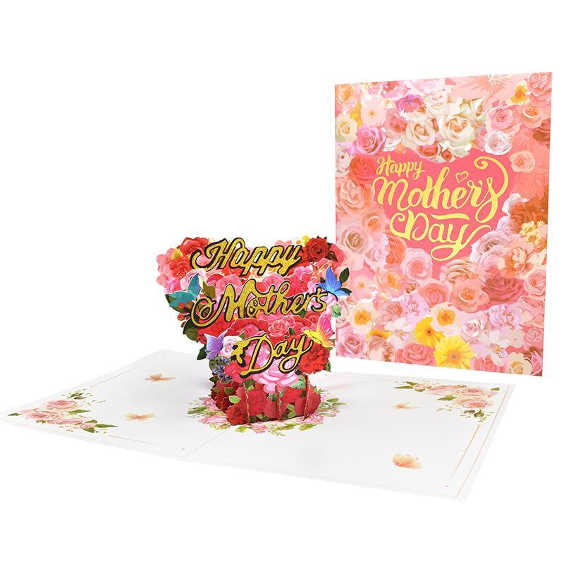 Mothers Day Greeting Card Creative 3D 3D Holiday Blessing Card