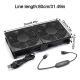 120mm Dual Cooling Fan Portable Cooler Silent DC 5V USB Computer Desktop PC Case