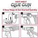 Hot Melt Glue Gun With Electric Trigger, Adhesive For Crafts, 1O0 Free Glue Sticks