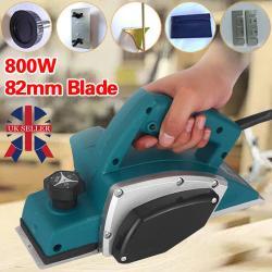 Electric Wood Planer, Hand Planer For Woodworking, 800W Power, 16000 RPM UK